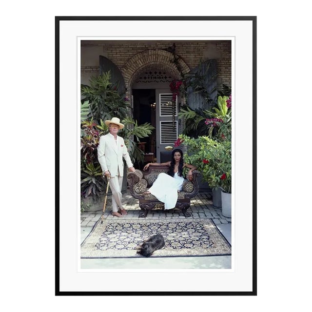 Olivier Coquelin 1981 by Slim Aarons Black Framed C Print For Sale