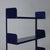 Vintage Italian Bookcase in Blue Enamelled Metal, 1970s For Sale - Image 3 of 9