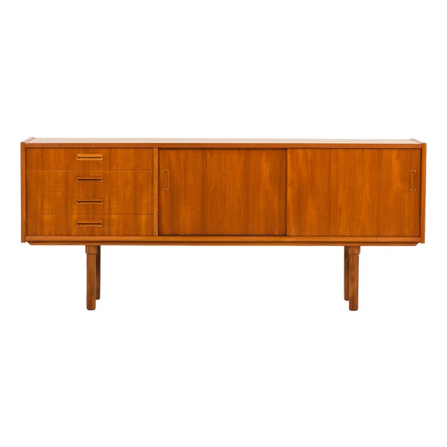 Scandinavian Teak Sideboard in the style of Nils Jonsson, 1960s For Sale