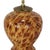 Early 21st-Century Hand-Painted Tortoiseshell-Patterned Art Ceramic Table Lamps - a Pair For Sale In New York - Image 6 of 9