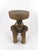 Rustic Vintage Hand-Carved Solid Hardwood Elephant Stool / Sculptural Folk Art Side Table For Sale - Image 3 of 16