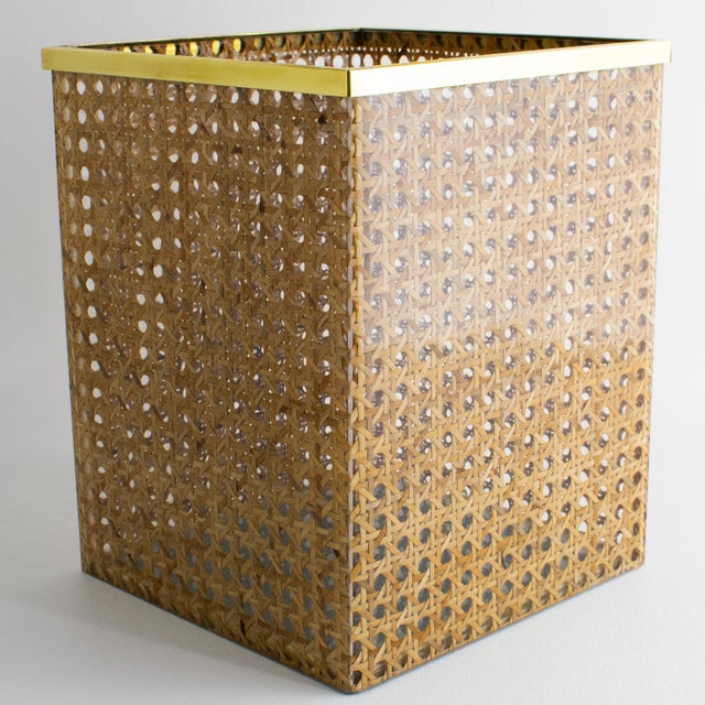 This stunning wastebasket was designed for the Christian Dior Interior Collection. The rare piece was meticulously crafted...