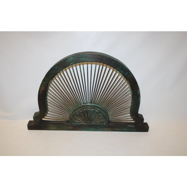1960s Wooden Arch With Fan Ironwork B For Sale - Image 13 of 13