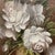 Linen Vintage Painting on Driftwood “White Peony“ by Robert Cox (1934- 2001) Framed For Sale - Image 8 of 12