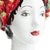 Head Vase Sculpture with Peppers, Ceramiche D'arte Dolfi For Sale In San Francisco - Image 6 of 12