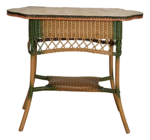 Antique Wicker Table by Llyod Loom
