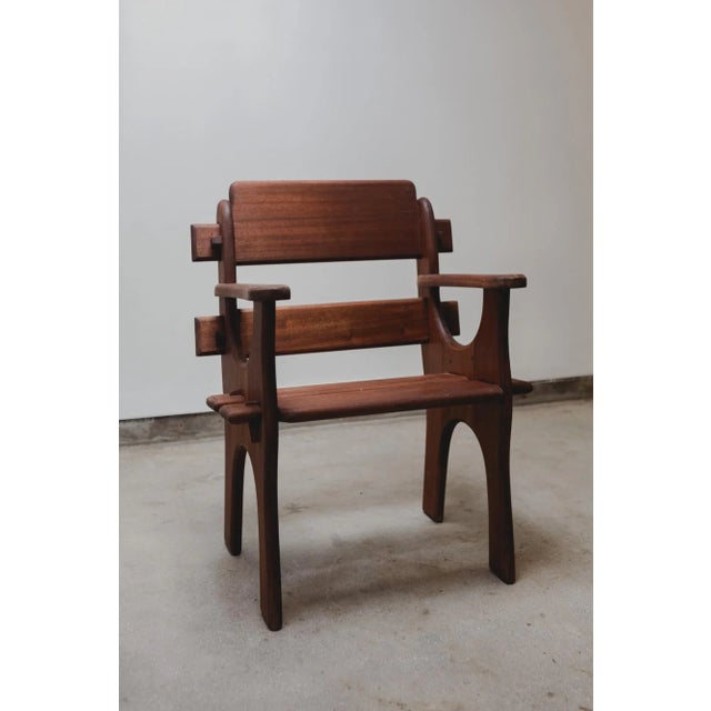 1960s Midcentury Brutalist Arm Chairs - Set of 2 For Sale - Image 4 of 6