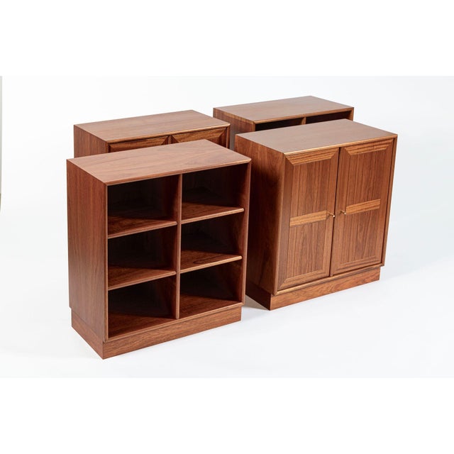 Danish Modern Modular Bookshelf Cabinet System in Teak Wood For Sale In Detroit - Image 6 of 18