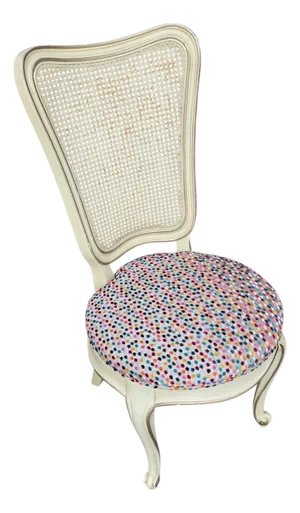 1950s French Style Cream Vanity Chair