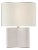 AERIN by Visual Comfort Signature Mishca Medium Table Lamp in Ivory with Linen Shade For Sale