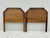 Dixie Dixie Faux Bamboo and Woven Wicker Twin Headboard Pair For Sale - Image 4 of 6