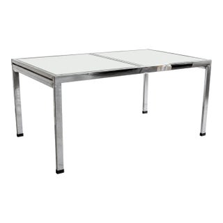 Vintage Design Institute of America (Dia) Chrome Expandable Dining Table. Attributed to Milo Baughman. For Sale
