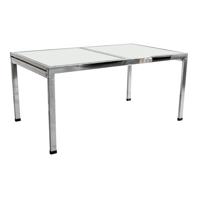 Vintage Design Institute of America (Dia) Chrome Expandable Dining Table. Attributed to Milo Baughman. For Sale