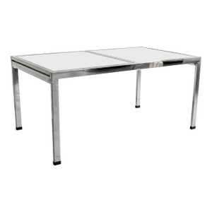 Vintage Design Institute of America (Dia) Chrome Expandable Dining Table. Attributed to Milo Baughman.