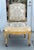 French Antique 18th C Giltwood Silk Damask Chair For Sale - Image 3 of 6