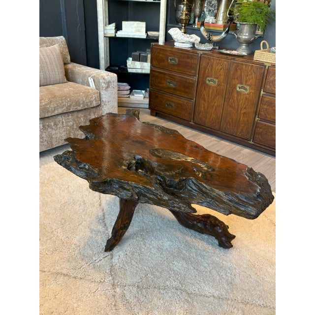 Organic Teak Root Coffee Table 60s For Sale - Image 4 of 12