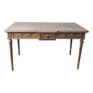 Louis XVI Style Gilt Console Table, 1890 For Sale