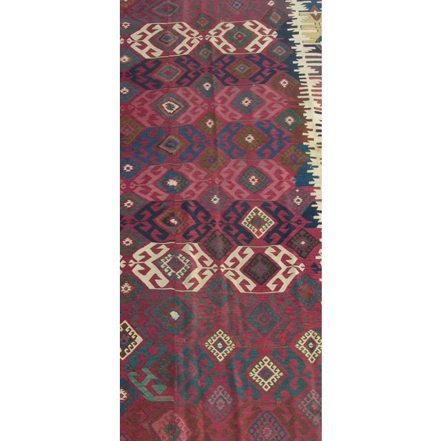 Traditional Antique Kilim Runner 10'7'' X 5'7'' For Sale - Image 3 of 5