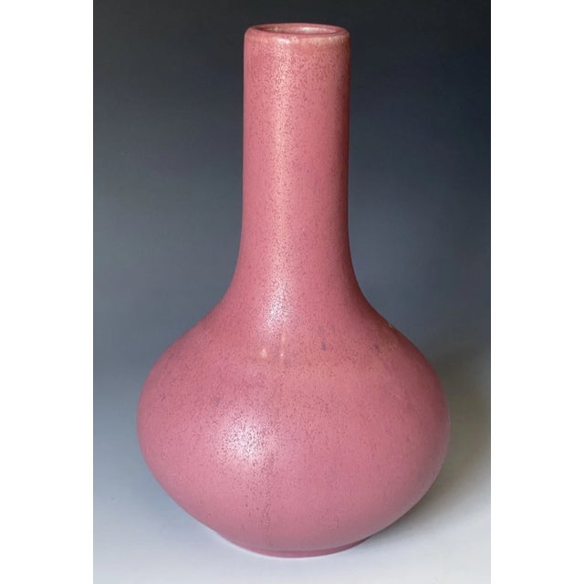 Early 20th Century Antique Arts & Crafts Era Mulberry Fulper Glazed Art Pottery Vase Early 20th C. For Sale - Image 5 of 10