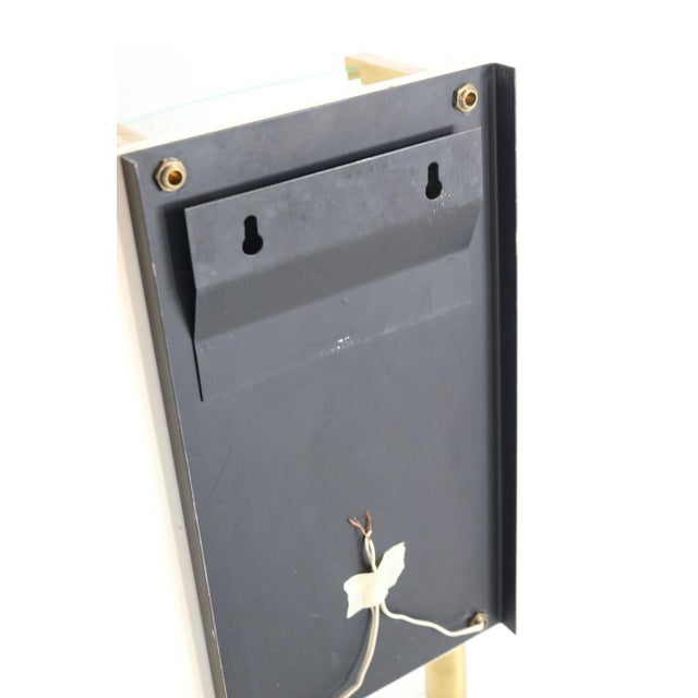 Vintage Italian Lamp in Glass and Brass, 1950 For Sale - Image 14 of 16