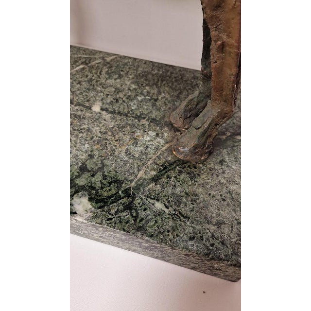 Bronze & Marble Sculpture by Angelo Canevari, 1970s For Sale - Image 10 of 17