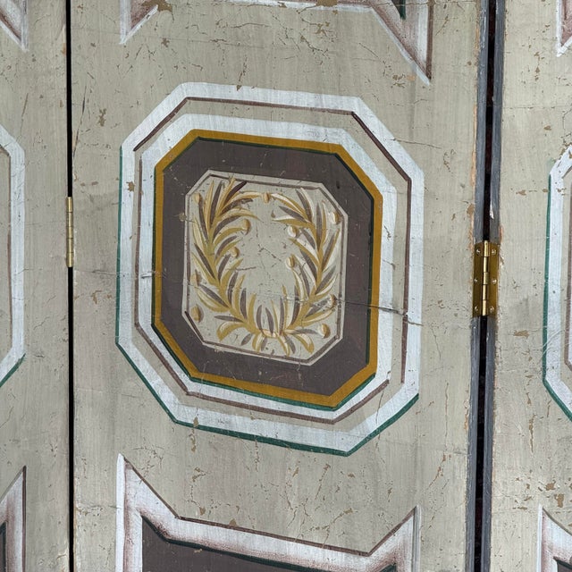 Mid 20th Century Continental Trompe L’Oeil Louis XVI Screen / Room Divider For Sale - Image 9 of 12