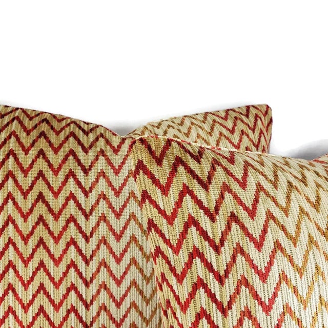 Colefax and Fowler Jerome in Red Euro Pillow Cover For Sale - Image 4 of 8