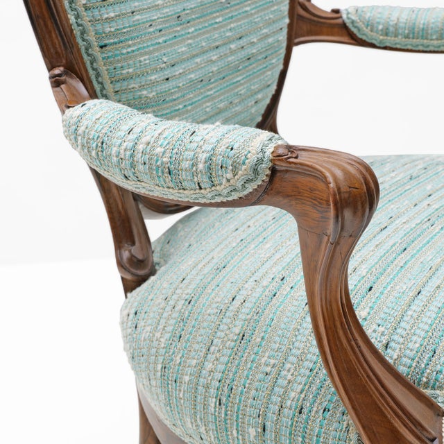 French Louis Philippe Style Armchairs, 1850s, Set of 2 For Sale - Image 9 of 11