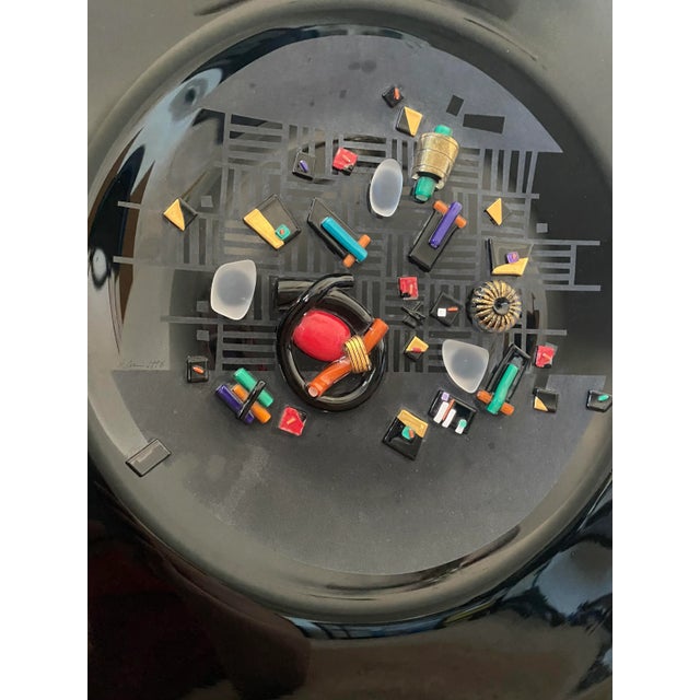 1998 Large David Garcia Glass Charger Plate, Signed For Sale - Image 11 of 12