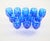 Val Saint-Lambert Large Val Saint Lambert Cobalt Blue Crystal Wine and Water Service for 12 People For Sale - Image 4 of 14