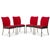 Duo 4-Legged Chairs in Leather and Fabric from Bert Plantage, Set of 4 For Sale - Image 15 of 15