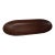 Minimalist Chic Decorative Oval Brown Fruit Bowl Platter For Sale