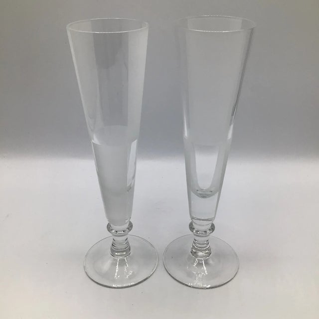 Nautica Frost Block Champagne Flutes-Set of 2 For Sale In Sacramento - Image 6 of 12
