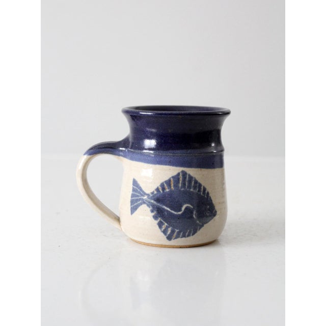 Vintage Jeanne Stolberg Studio Pottery Mug For Sale - Image 4 of 9