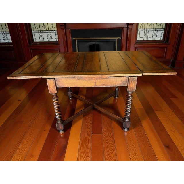 Another beautiful solid oak barley twist dining table that is as solid as when it was new. It’s been well loved and taken...