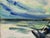 Plastic Harbor Boats Acrylic Painting on Canvas, Vintage For Sale - Image 7 of 12