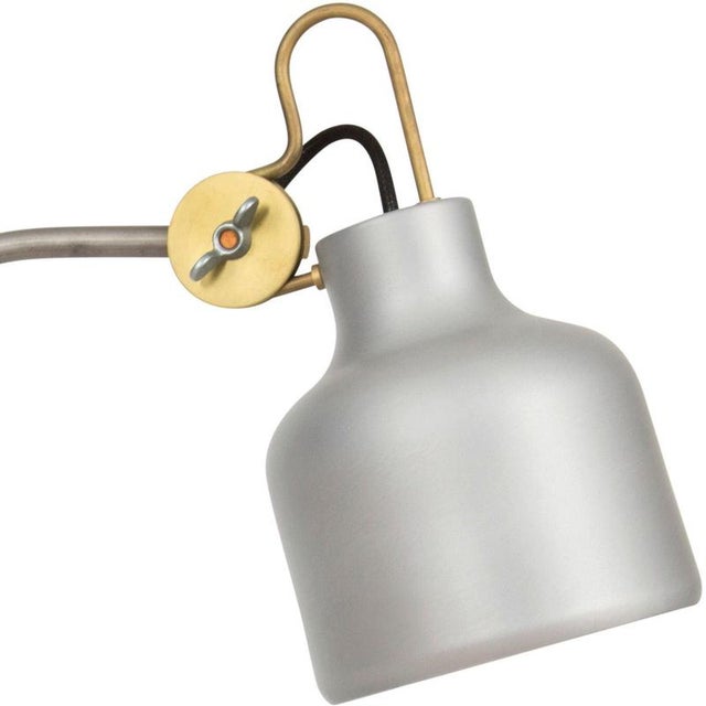 Bolb Table Lamp in Metal and Wood from Konsthantverk Tyringe 1 For Sale - Image 4 of 6