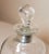 Metal Antique Denmark Hand Blown Glass Sterling Silver Glug Glug Liquor Decanter For Sale - Image 7 of 12