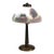 Arts & Crafts Pittsburg School Reverse Painted Landscape Table Lamp C1920 For Sale