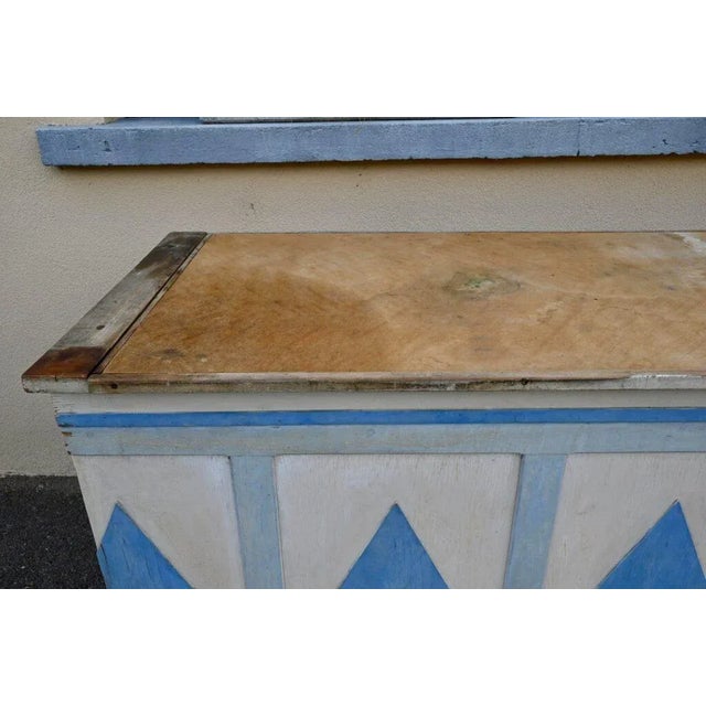 Antique Double-Sided Wooden Trading Counter, France, 1940s For Sale - Image 14 of 18