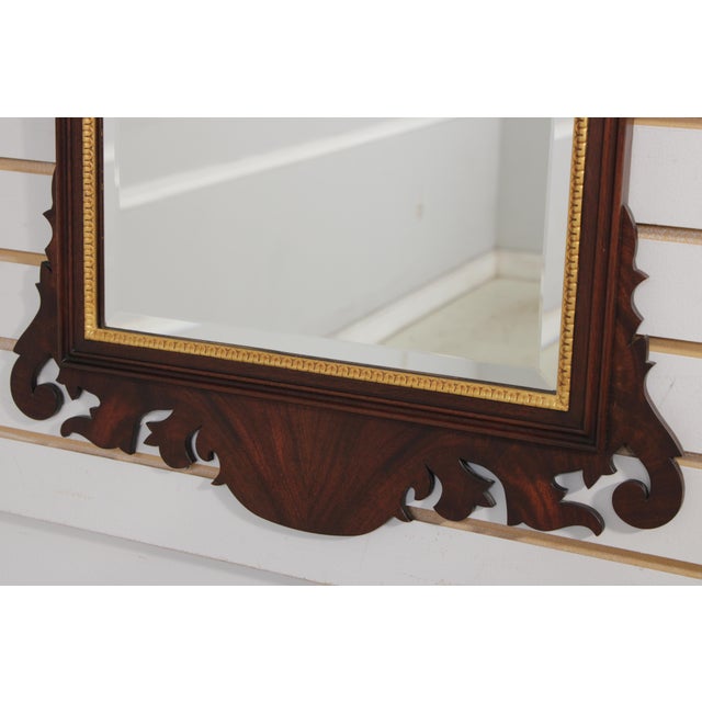 Henkel Harris Chippendale Mahogany Wall Mirror For Sale In Philadelphia - Image 6 of 15
