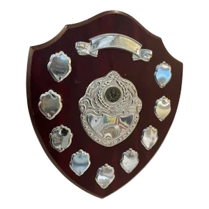 Winchester District Spaa Sports Award 2008-2013 Wood & Silver English Trophy Plaque for Master Sportsman