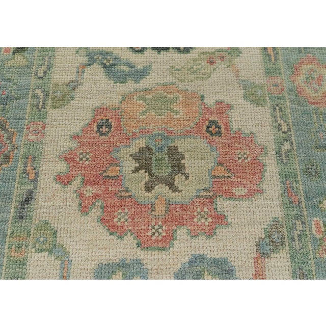 Turkish Oushak Rug 2'7" x 10'3" #20200 For Sale - Image 4 of 8