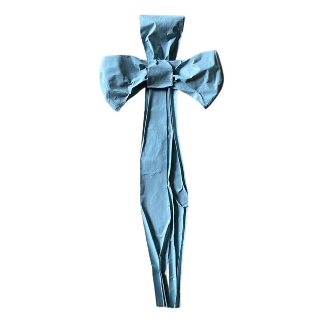 Casa Gusto Handmade Papier Mache Ribbon Wall Sculpture For Sale