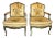 French Louis XV-style Fauteiuls Armchairs, Pair For Sale