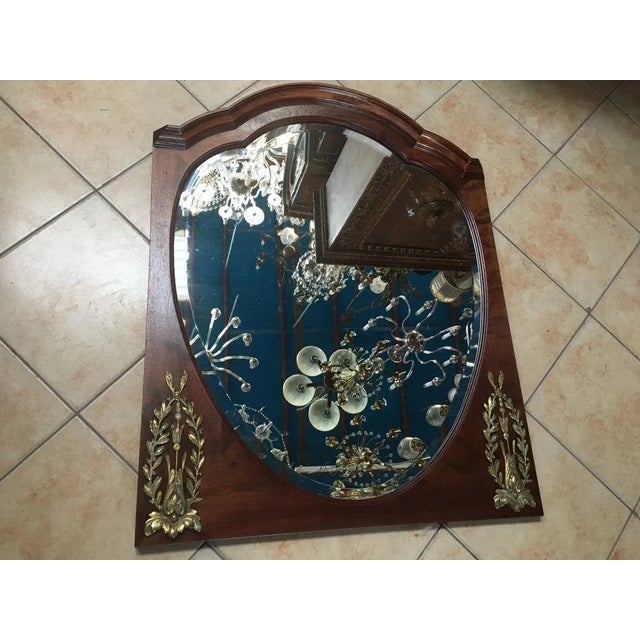 Mirror with Walnut Frame, 1918 For Sale - Image 6 of 18