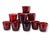 Raise a glass to timeless style with this stunning set of 12 vintage midcentury Culver glasses in the coveted Cranberry...
