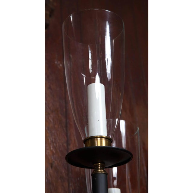 Triple Hurricane Sconces - a Pair For Sale - Image 13 of 15