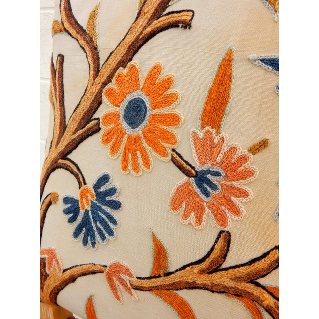 Orange Louis XVI Child's Chair in Crewelwork Upholstery For Sale - Image 8 of 13