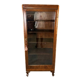 Early 1900s Solid Mahogany Bookcase For Sale